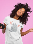 Lovely Sloth Sitting T-shirt -SPIdeals Designs
