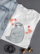 Lovely Sloth Sitting T-shirt -SPIdeals Designs