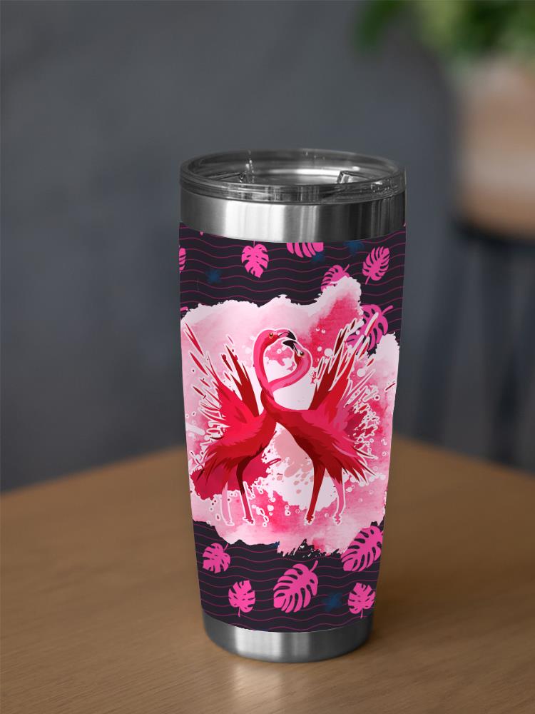 Pink Flamingos Tumbler -SPIdeals Designs