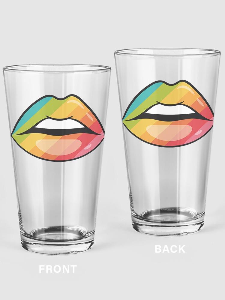 Open Rainbow Mouth Pint Glass -SPIdeals Designs
