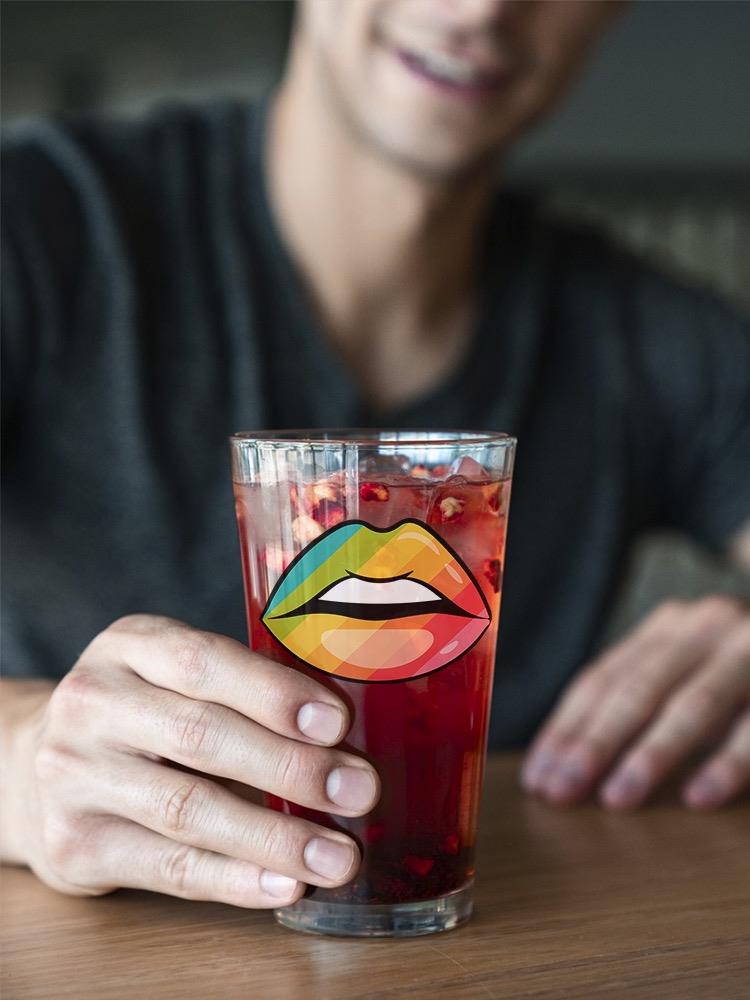 Open Rainbow Mouth Pint Glass -SPIdeals Designs