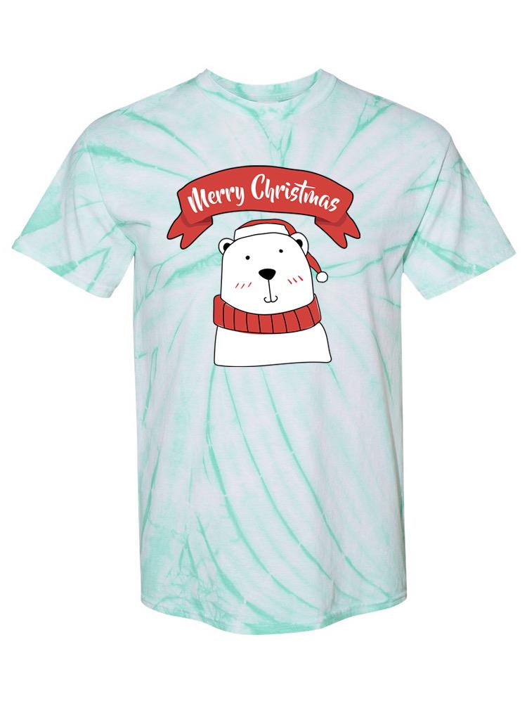 Merry Christmas Polar Bear Tie Dye Tee -SPIdeals Designs