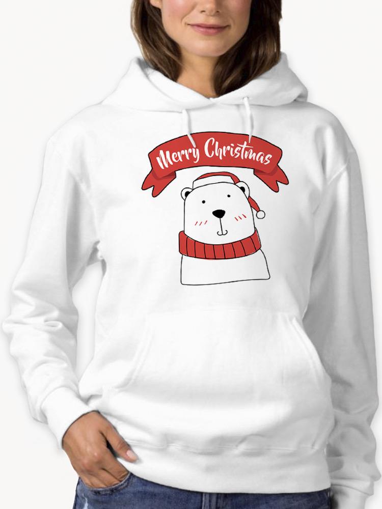 Merry Christmas Polar Bear Hoodie -SPIdeals Designs