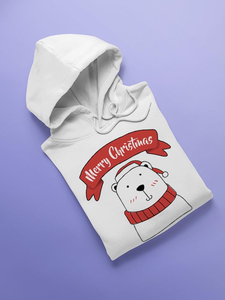 Merry Christmas Polar Bear Hoodie -SPIdeals Designs