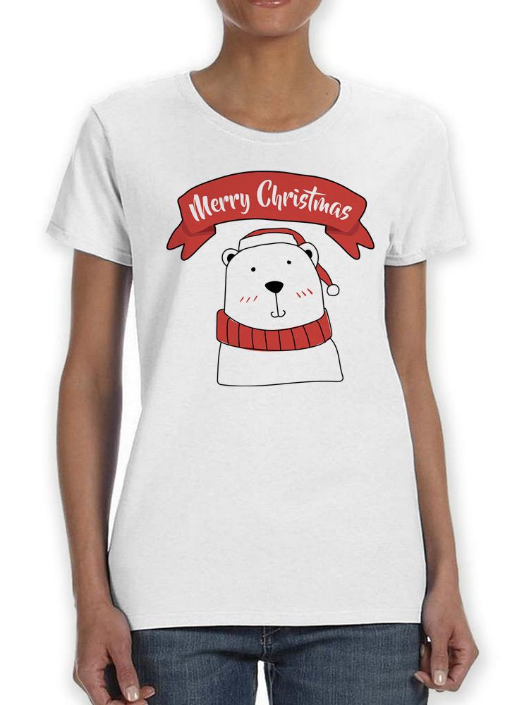 Merry Christmas Polar Bear T-shirt -SPIdeals Designs