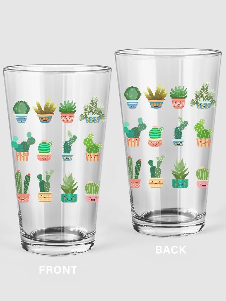 Succulents Pint Glass -SPIdeals Designs
