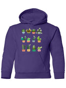 Cacti In Cute Vases Hoodie -SPIdeals Designs