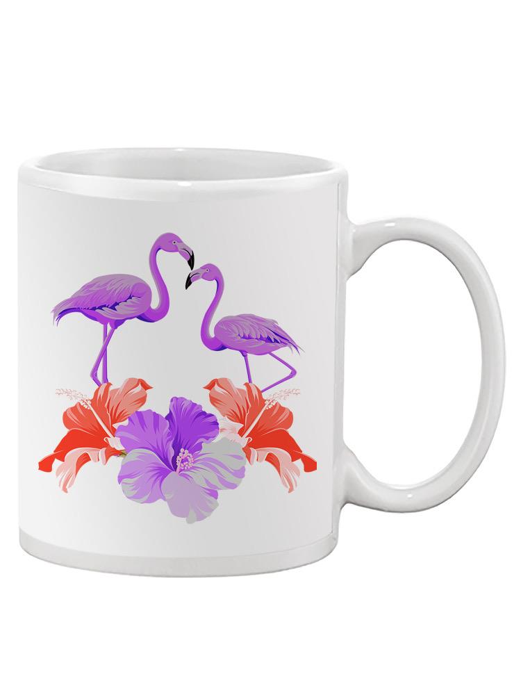 Purple Flamingos Mug -SPIdeals Designs