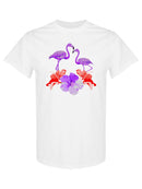 Purple Flamingos T-shirt -SPIdeals Designs