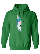 Wolf's Half Face Hoodie or Sweatshirt -SPIdeals Designs
