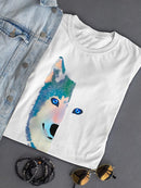 Wolf's Half Face T-shirt -SPIdeals Designs