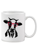 Cow With Glasses Mug -SPIdeals Designs