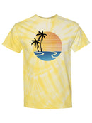 Summer Beach Art Tie Dye Tee -SPIdeals Designs