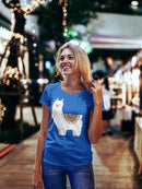 Cute And Happy Llama T-shirt -SPIdeals Designs