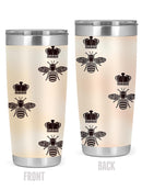 Bees And Crowns Tumbler -SPIdeals Designs
