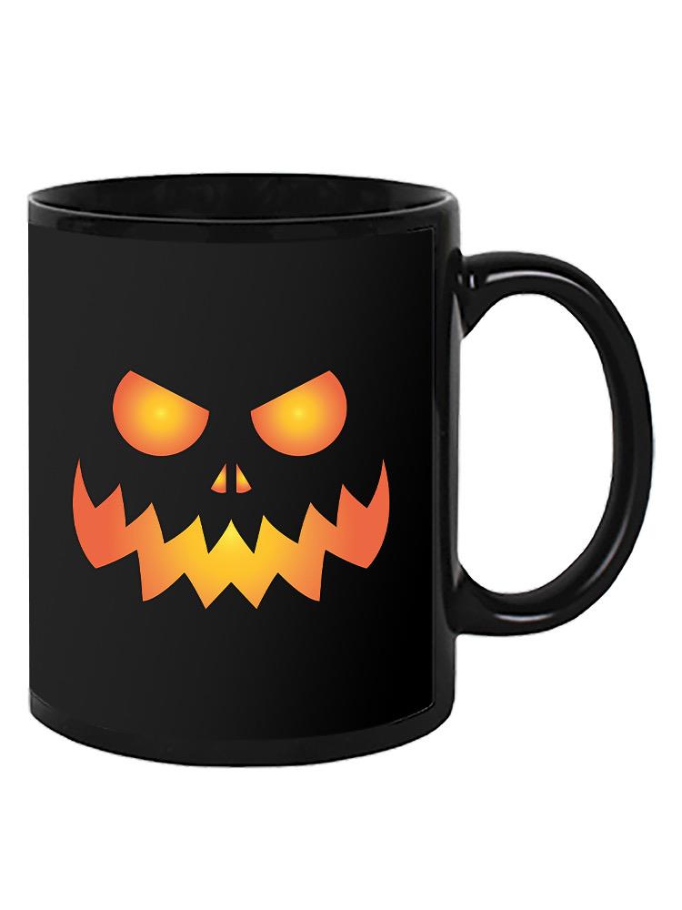 Pumpkin Scary Face Mug -SPIdeals Designs