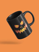 Pumpkin Scary Face Mug -SPIdeals Designs