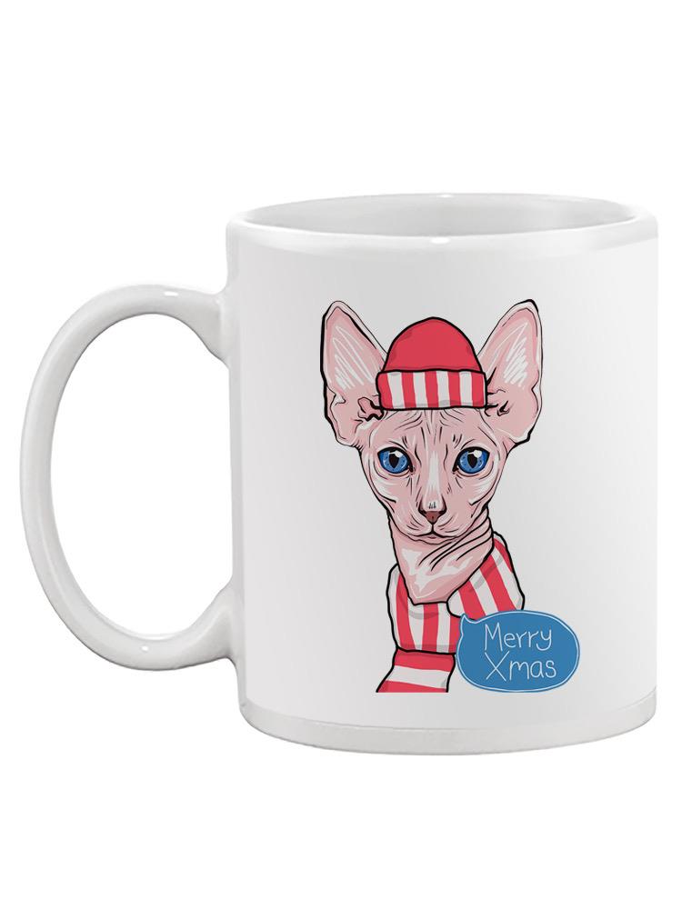 Merry Xmas Sphynx Cat Mug -SPIdeals Designs