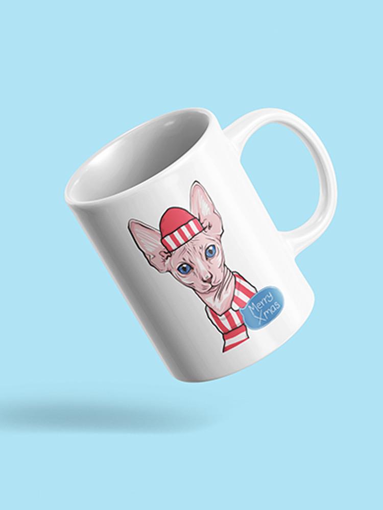 Merry Xmas Sphynx Cat Mug -SPIdeals Designs