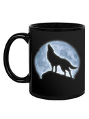 Wolf Howling In Moon Mug -SPIdeals Designs