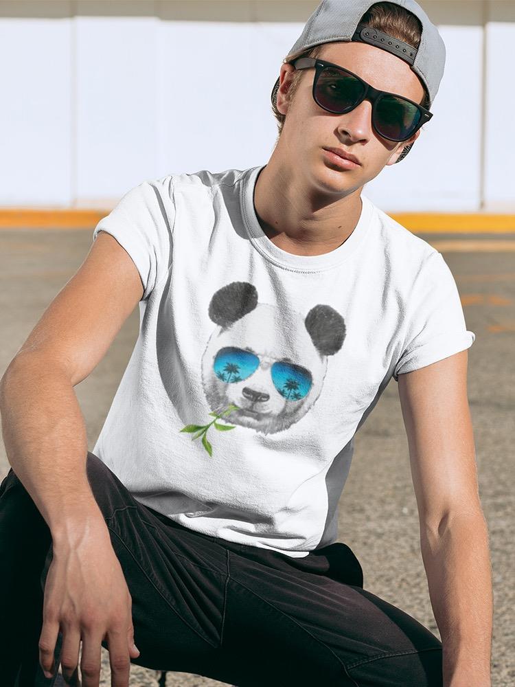 Cool Panda With A Leaf T-shirt -SPIdeals Designs