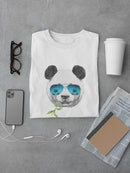 Cool Panda With A Leaf T-shirt -SPIdeals Designs