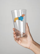 Clothed Dachshund Pint Glass -SPIdeals Designs