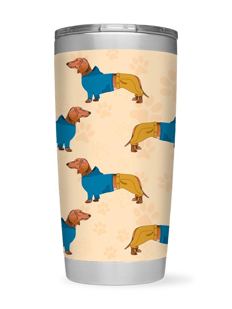 Clothed Dachshund Tumbler -SPIdeals Designs
