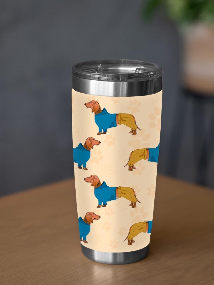 Clothed Dachshund Tumbler -SPIdeals Designs