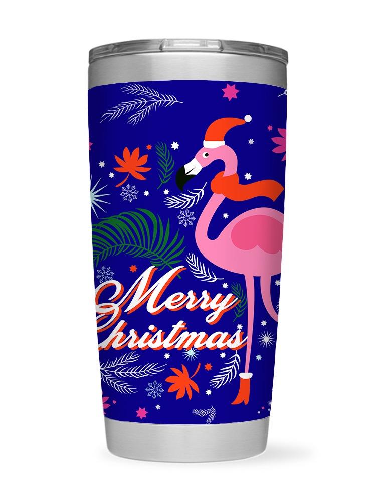 Merry Christmas Flamingo Tumbler -SPIdeals Designs