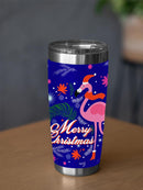 Merry Christmas Flamingo Tumbler -SPIdeals Designs