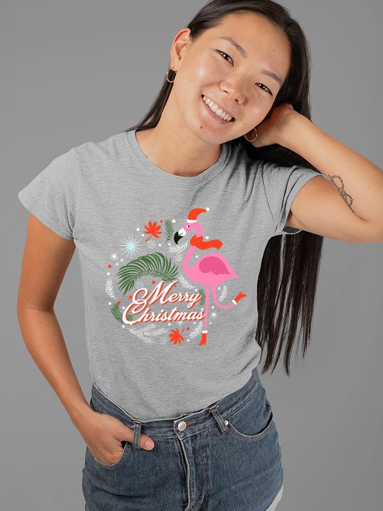 Christmas With Flamingo T-shirt -SPIdeals Designs