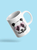 Panda With Heart Glasses Mug -SPIdeals Designs