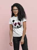 Panda With Heart Glasses T-shirt -SPIdeals Designs