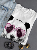 Panda With Heart Glasses T-shirt -SPIdeals Designs
