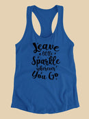 Leave A Little Sparkle Racerback Tank -SPIdeals Designs
