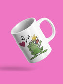 Frog With Headphones Mug -SPIdeals Designs