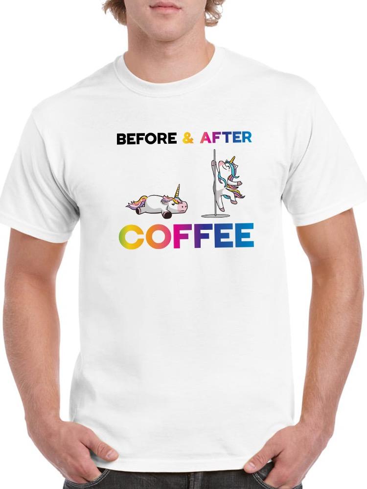 Before And After Coffee T-shirt -SPIdeals Designs