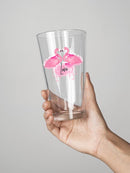 Flamingo Love Pint Glass -SPIdeals Designs