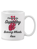 Burning Wheels Race Mug -SPIdeals Designs