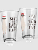 Save The Drama For Your Llama! Pint Glass -SPIdeals Designs