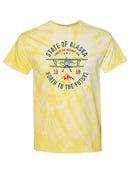 Alaska Plane Tie Dye Tee -SPIdeals Designs
