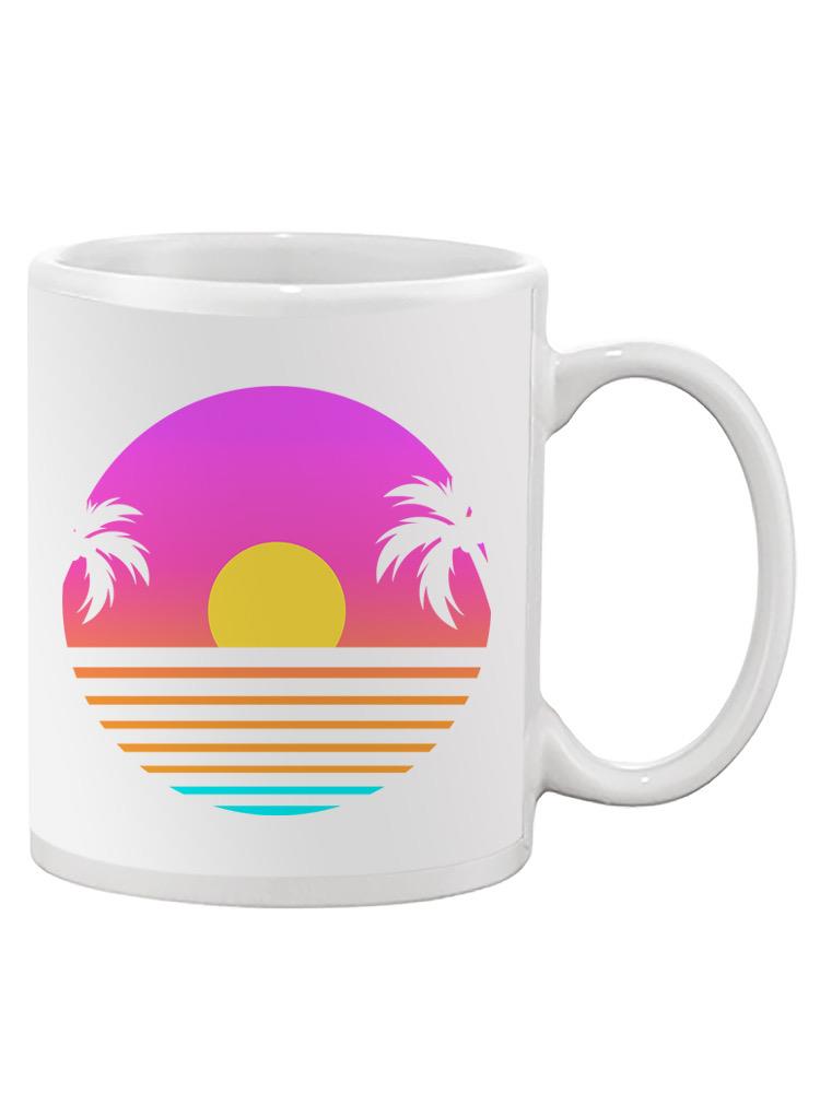 Retro Tropical Sunset Mug -SPIdeals Designs