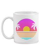 Retro Tropical Sunset Mug -SPIdeals Designs