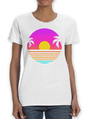Retro Tropical Sunset T-shirt -SPIdeals Designs