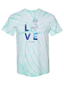 Pineapple Love Tie Dye Tee -SPIdeals Designs