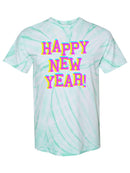 Happy New Year! Colorful Tie Dye Tee -SPIdeals Designs
