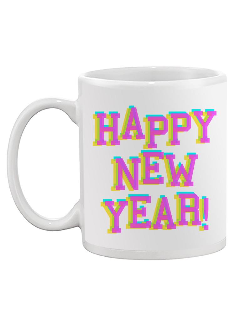 Happy New Year! Colorful Mug -SPIdeals Designs