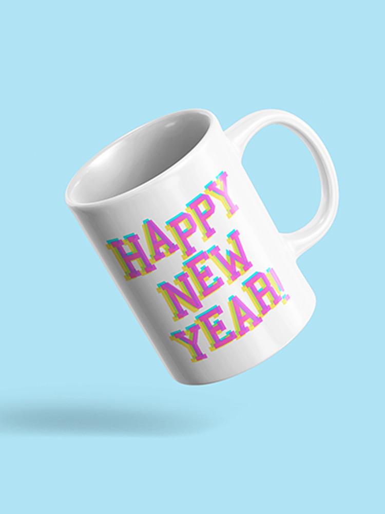 Happy New Year! Colorful Mug -SPIdeals Designs