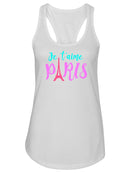 I Love You, Paris Racerback Tank -SPIdeals Designs